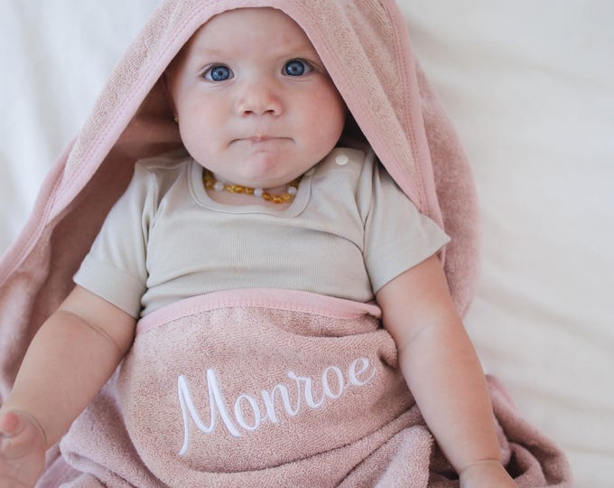 Personalized Baby Hooded Towel, Newborn Baby Gift, Kids Towel with Embroidered Name Personalised,Bath Time,Baby Shower Gift
