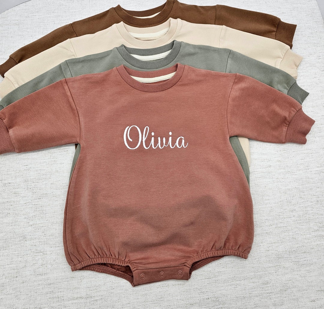 Personalized Baby Sweatshirt Romper,sweatshirt for Infants, Baby Shower