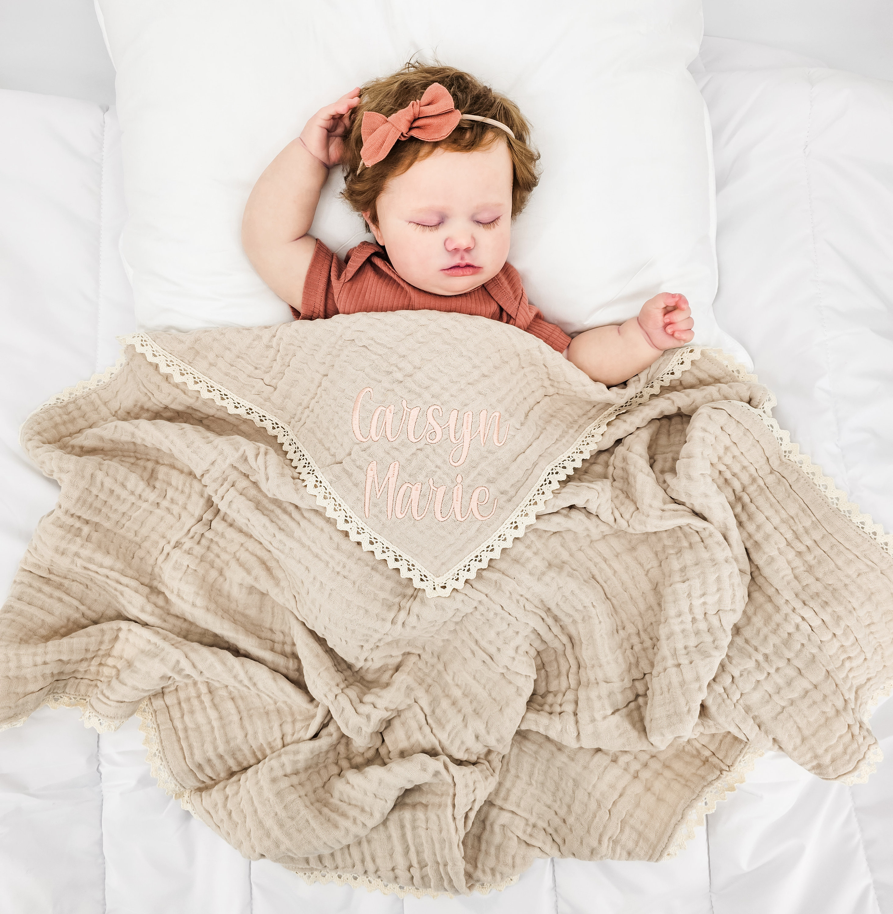 💖Buy 2 Free Shipping💖Baby Blanket, Organic Muslin blanket,Personalized baby blanket,Luxury Baby Swaddle Blanket, embroidered name baby blanket, baby shower gift.