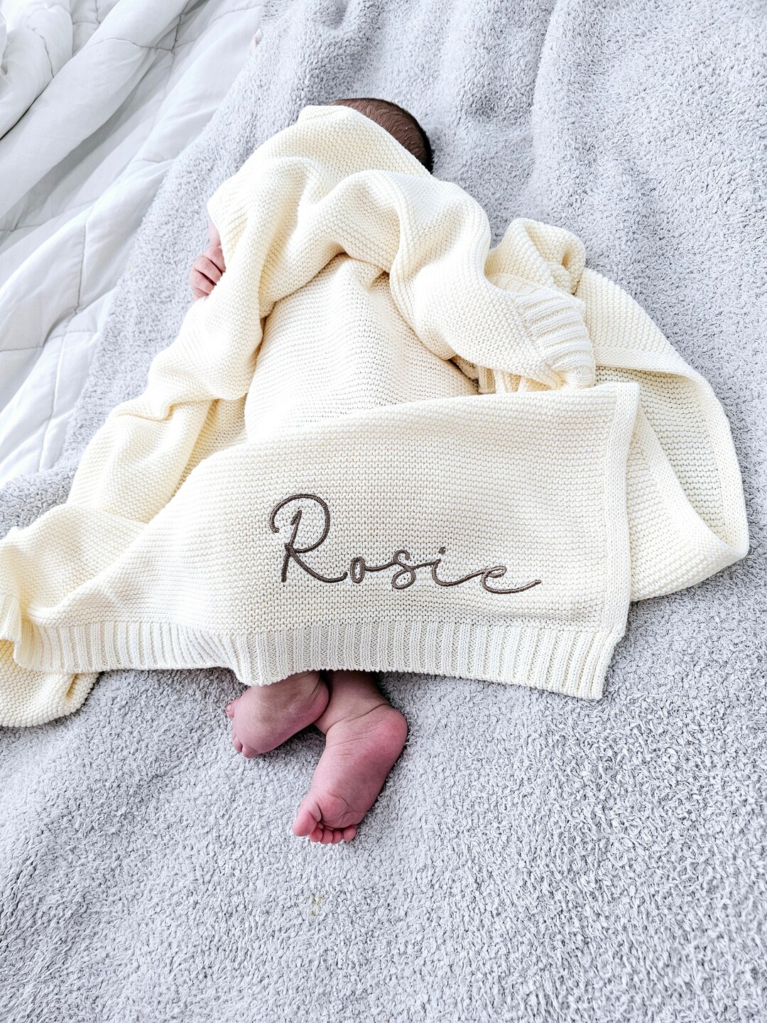 Baby Blanket,embroidered Name,stroller Blanket,newborn Baby Gift ,soft