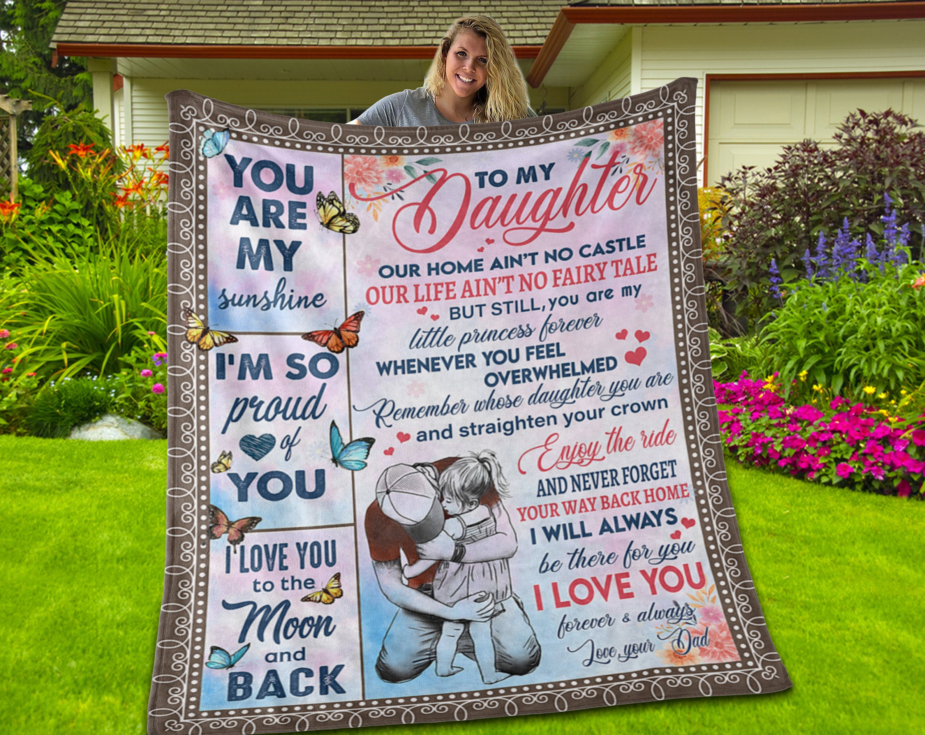 Personalized to my daughter blanket blanket for daughter Etsy