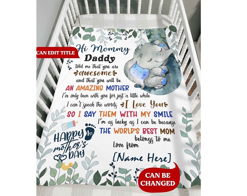 Personalized blanket To my mommy blanket Mom blanket Etsy