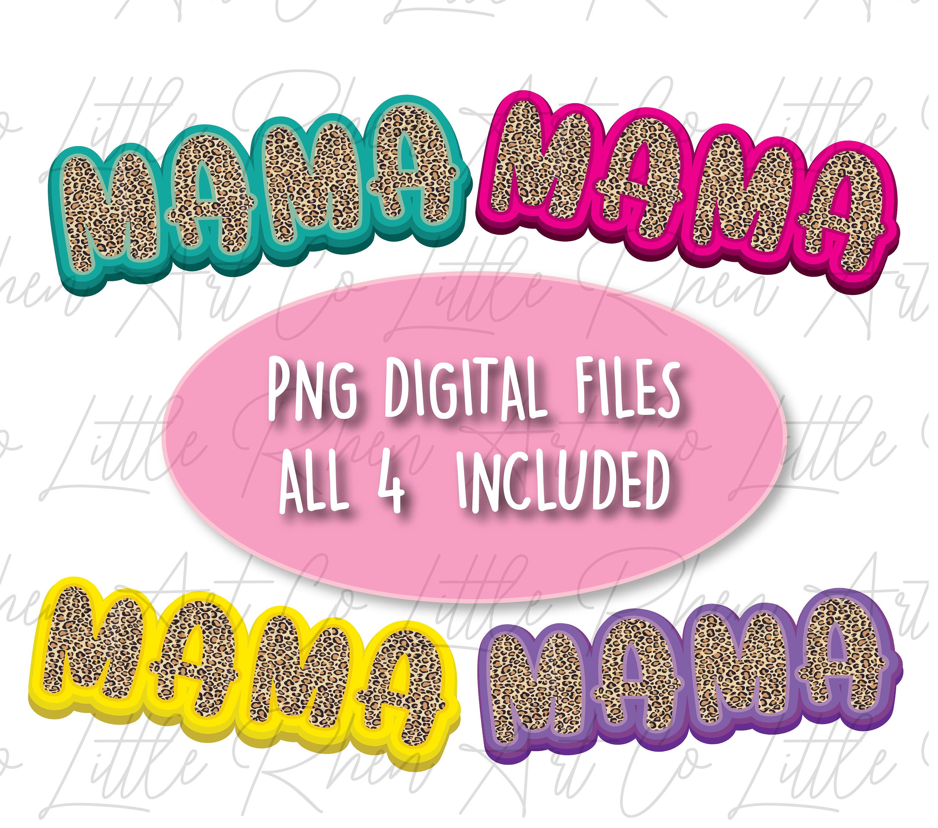 MAMA PNG File mom Cheetah Leopard Sublimation File - Etsy