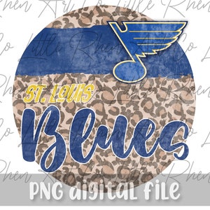 Vintage St Louis Blues PNG Datei - Blues - Gepard - Sublimation Datei - Tshirt Design - Hockey - Digital Download - STL