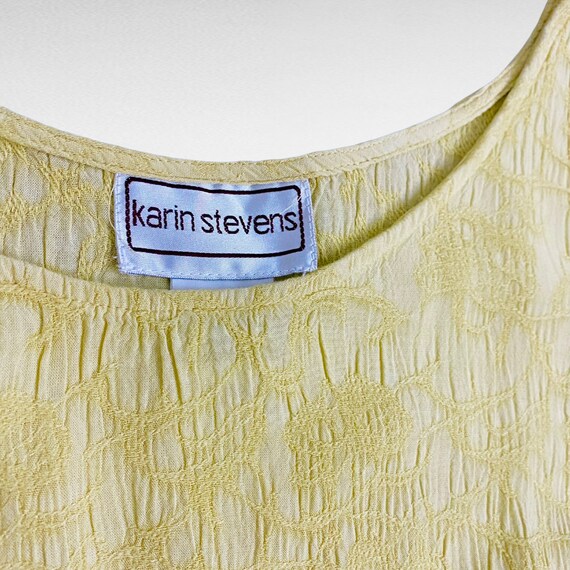 VINTAGE | 1980’s Karin Stevens Charteuse Green Em… - image 8