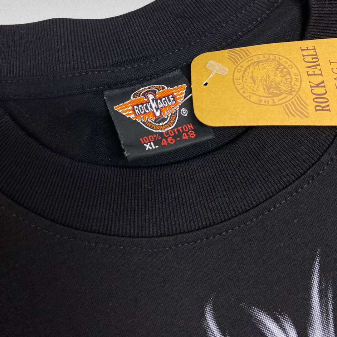 VINTAGE 1990's Rock Black Double Sided Lion King - Etsy España