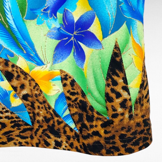VINTAGE | Colorful Tropical Paradise Hibiscus Met… - image 2