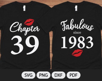Gift for Her Lip Sexy Birthday Fabulous Since 1996 Sublimation PNG Happy birthday png digital Downloads Printable Birthday shirt