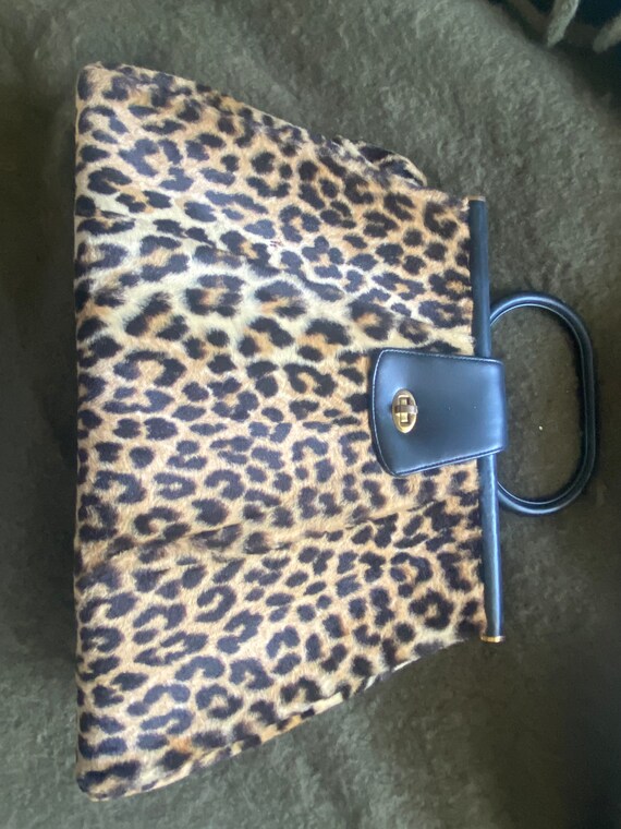 Leopard print vintage bag