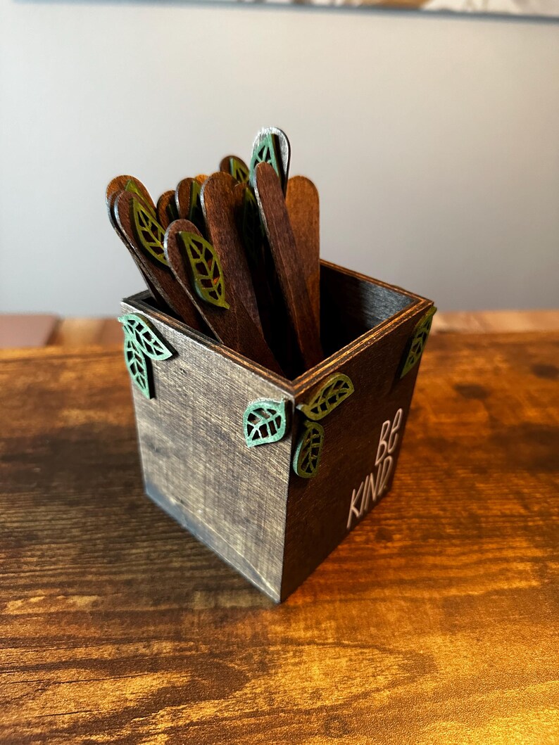 Random Holders Numbered Pick Sticks Wooden Desk Holder for Teachers Educator Gift ...