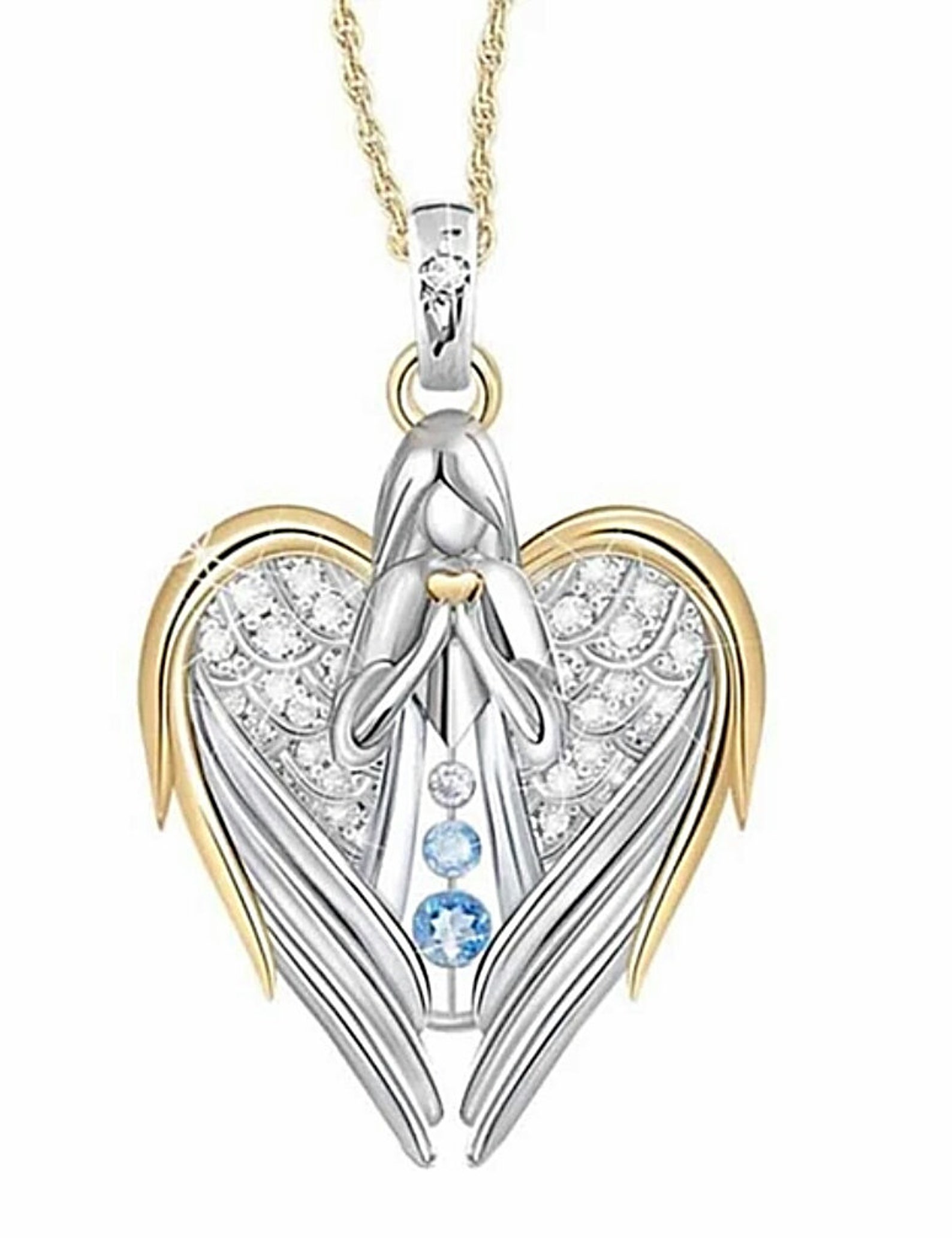 guardian angel medallion necklace