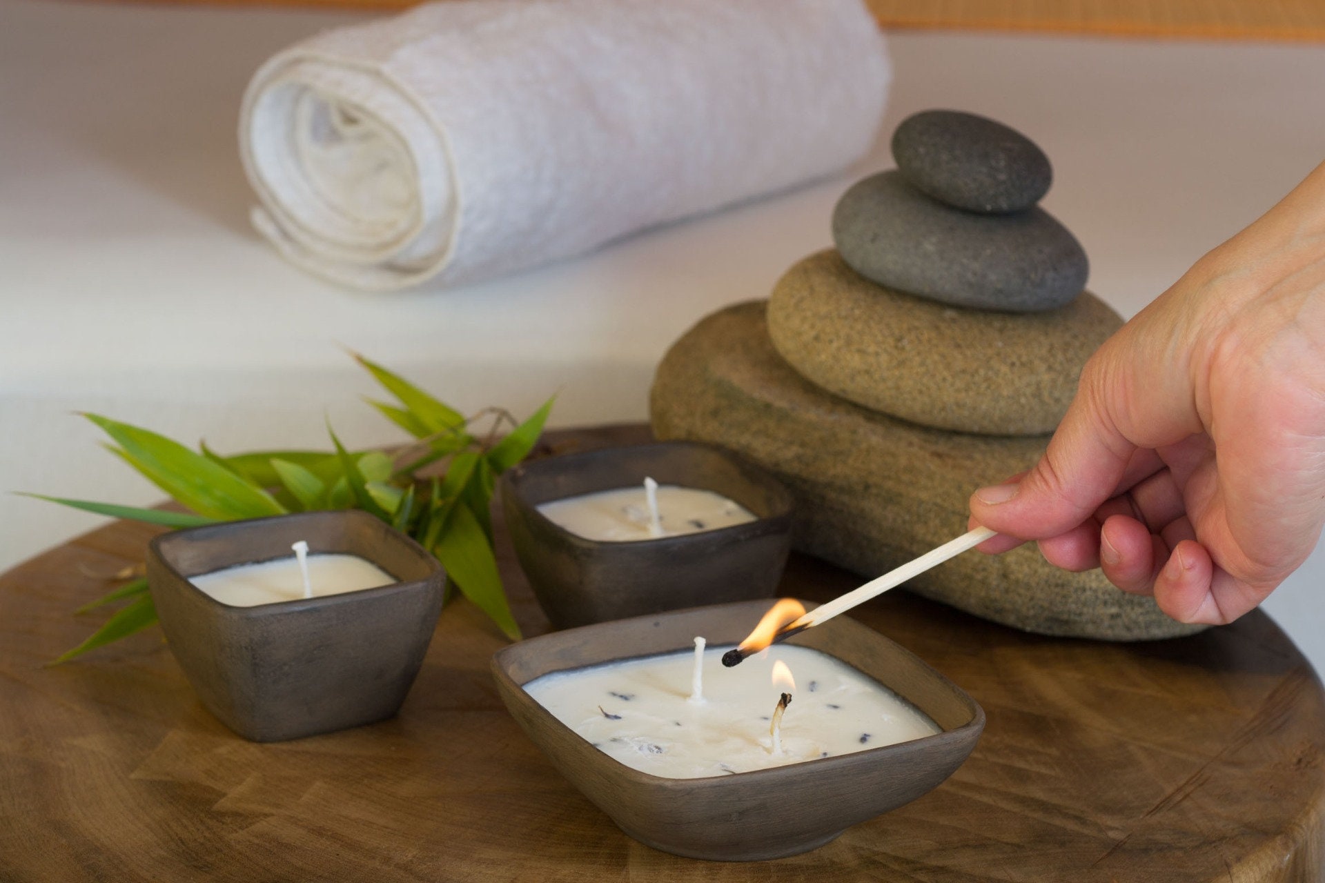 Massage Candle. Healing massage scent candle with essential Etsy