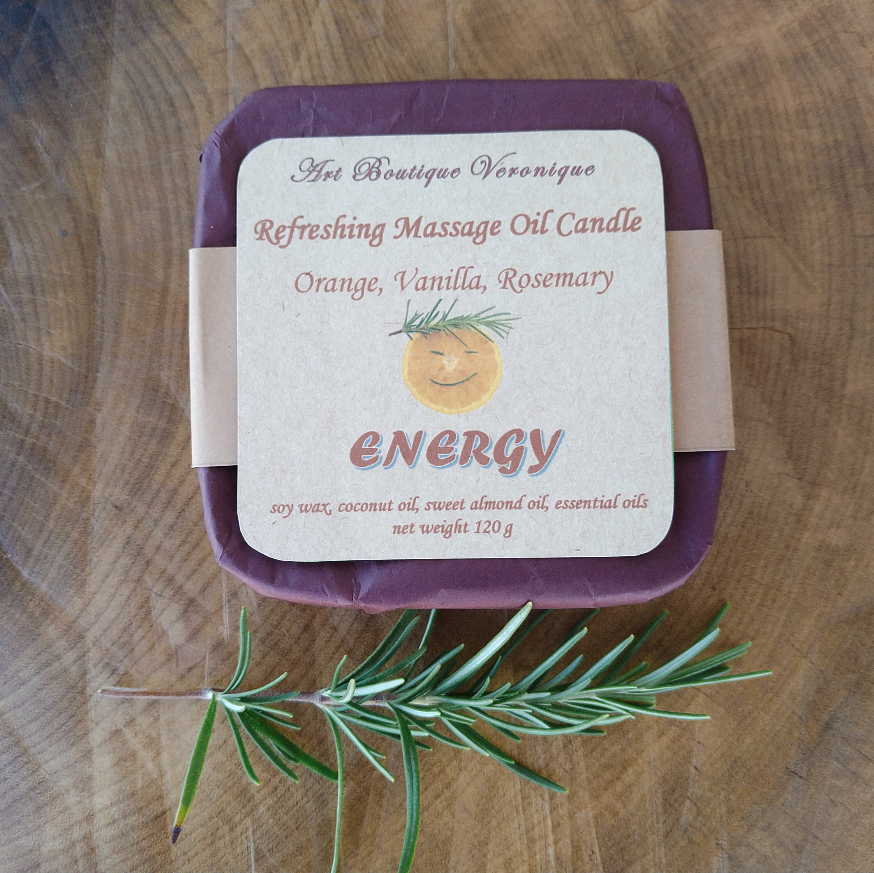 Massage Candle. Refreshing massage scent candle with essential Etsy
