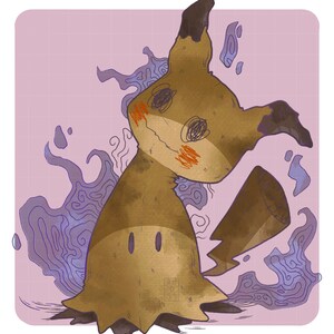 海外ポケモンセンター限定 ミミッキュ おどろかす ポスター