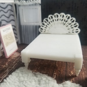 Miniature Boho Bed (1:24 Scale)