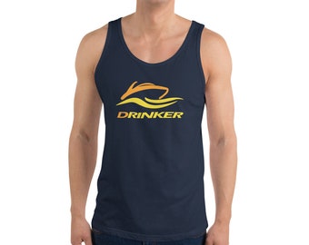 Rinker Drinker Drink, Drinking, Boating, Boat  Men's Tank Top