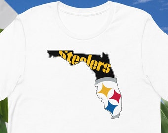 Florida Steelers Fan, Florida Pittsburgh Steelers Fan, Steelers, Florida Unisex t-shirt