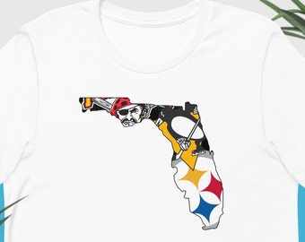 Florida Pittsburgh Fan, Pittsburgh Penguins, Pittsburgh Steelers, Pittsburgh Pirates, Unisex t-shirt