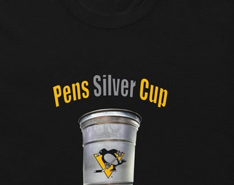 Pittsburgh Penguins Cup, Pens Silver Cup, Pittsburgh Pens Silver Cup, Pittsburgh Penguins Silver Cup,Short-Sleeve Unisex T-Shirt