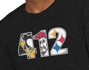PGH Pittsburgh Penguins, Pittsburgh Steelers, Pittsburgh Penguins, Steel City, 412, Pittsburgh Sports Unisex t-shirt Unisex t-shirt