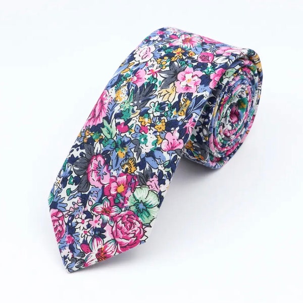 Men's Skinny Tie in Retro Radiance