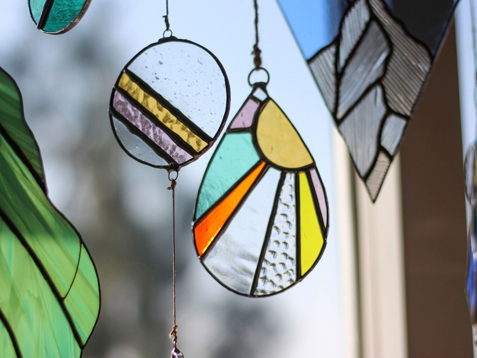 PATTERNS 4 Drops of Sunshine Stained Glass Patterns - Etsy