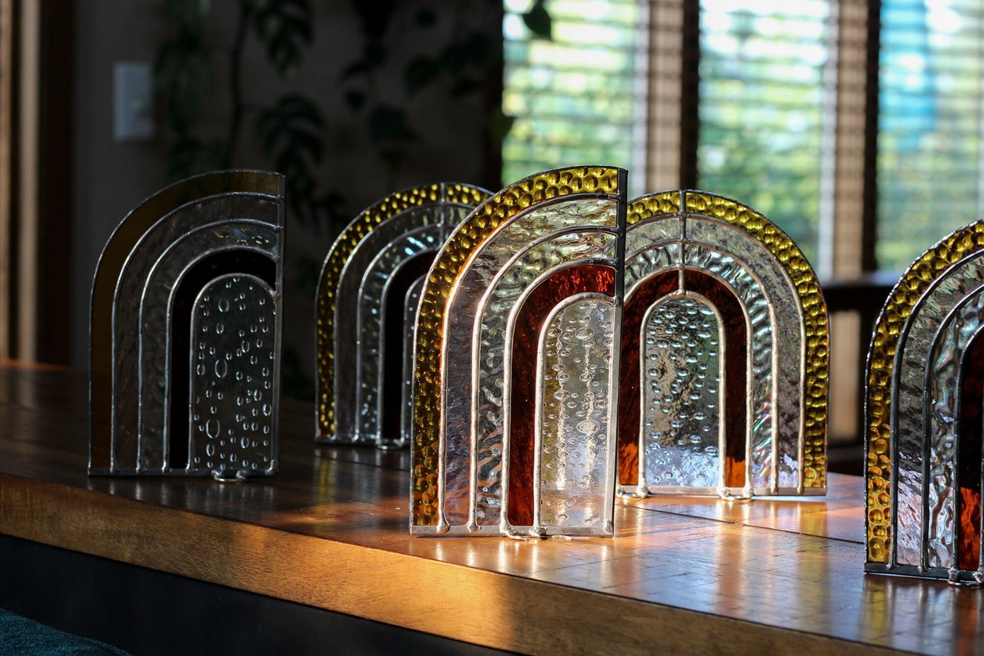 PATTERNS 4 Standing Rainbow Stained Glass Patterns Digital | Etsy