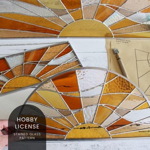PATTERNS • Sunscape Stained Glass Patterns • Digital Download: Hobby License