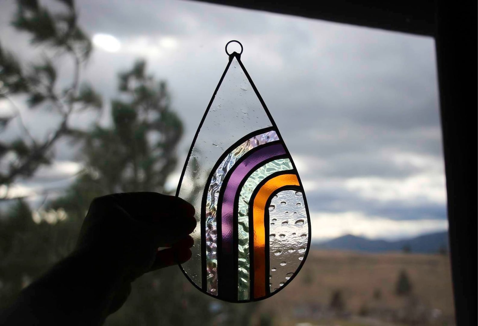 PATTERNS 2 Rainbow Drop Stained Glass Patterns Digital | Etsy