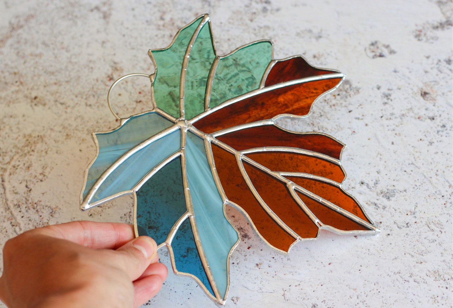 PATTERN Maple Leaf Stained Glass Pattern Digital Download Hobby