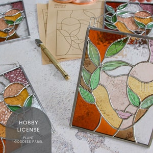 PATTERNS • Plant Goddess Stained Glass Pattern • Digital Download: Hobby License