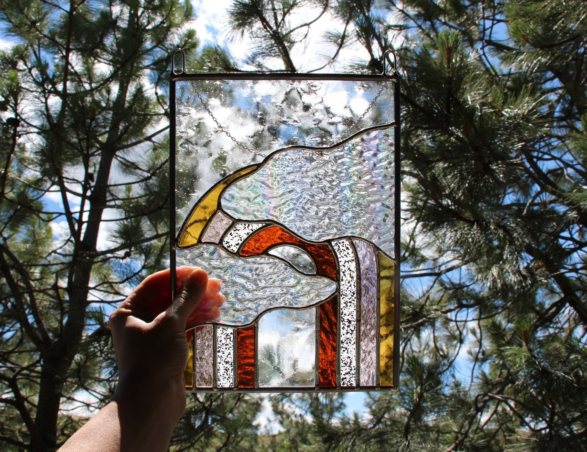 PATTERNS Rainbow Clouds Stained Glass Patterns Digital - Etsy