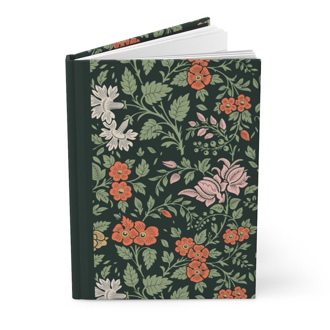 Hardcover Flower Journal Writing Journal Botanical Journal Etsy UK