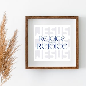 Christian Quote Art | Modern Scripture Decor | Bible Verse Prints | Christian Home Decor | Christian Faith Poster 12&quot;x12&quot;, 8&quot;x8&quot;, 4&quot;x4&quot;