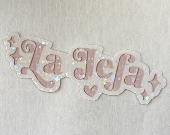 La Jefa Sticker, Chingona, Latina Stickers, Latinx, Spanish Stickers, Laptop Sticker, Bottle Sticker, Boss Babe Stickers