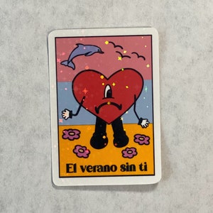 Loteria Verano Bad Bunny Sticker, El Tarot