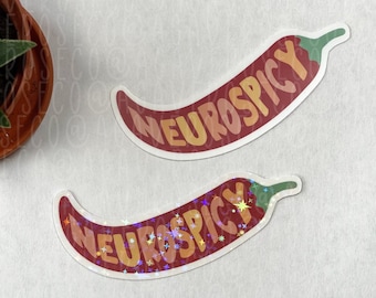 Neurospicy Sticker, Neruodivergent Sticker, ADHD Sticker, Mental Health Sticker, Executive Dysfunction, Laptop Sticker