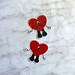 Bad Bunny Heart Sticker,  Holographic Sticker, Verano Sin Ti, Bad Bunny Logo, El Conejo Malo, YHLQMDLG 