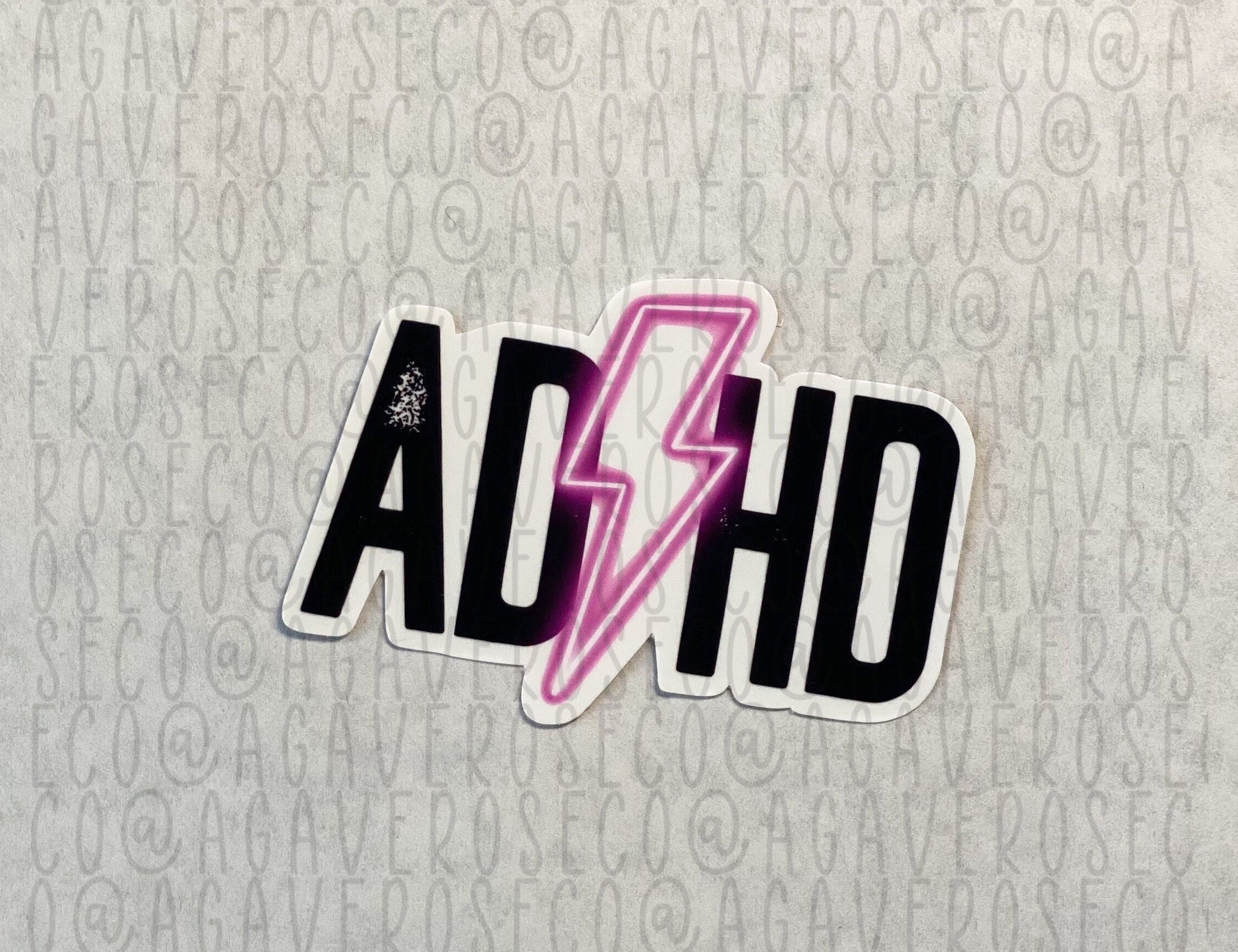 ADHD Sticker Neurodivergent Sticker Mental Health Sticker - Etsy