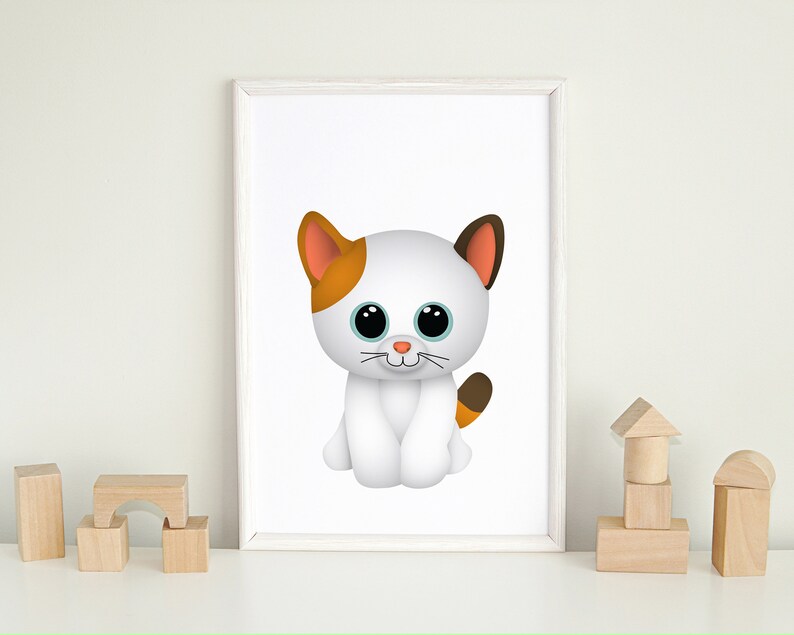 Boy CHRISTMAS Singles/' Day Art Nursery CAT Wall Art Print Girl Room D\u00e9cor Cute Digital Download Poster 1st Baby Room Printable Artwork