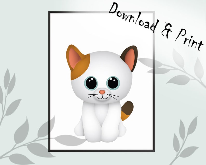 Boy CHRISTMAS Singles/' Day Art Nursery CAT Wall Art Print Girl Room D\u00e9cor Cute Digital Download Poster 1st Baby Room Printable Artwork
