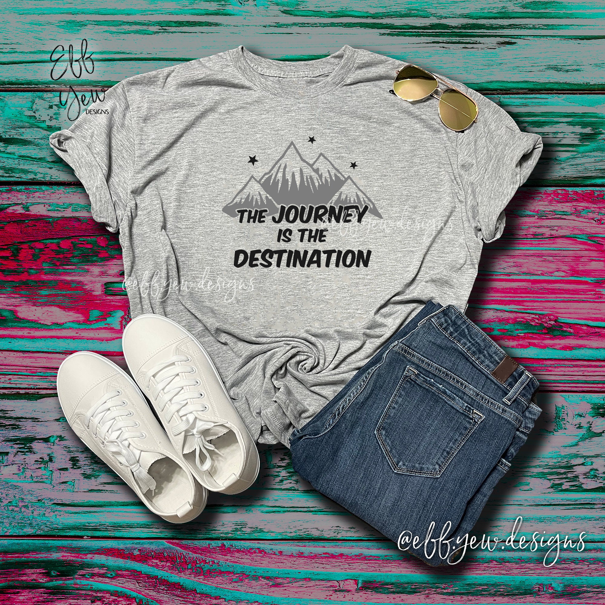 The Journey is the Destination Motivational Shirt | Etsy