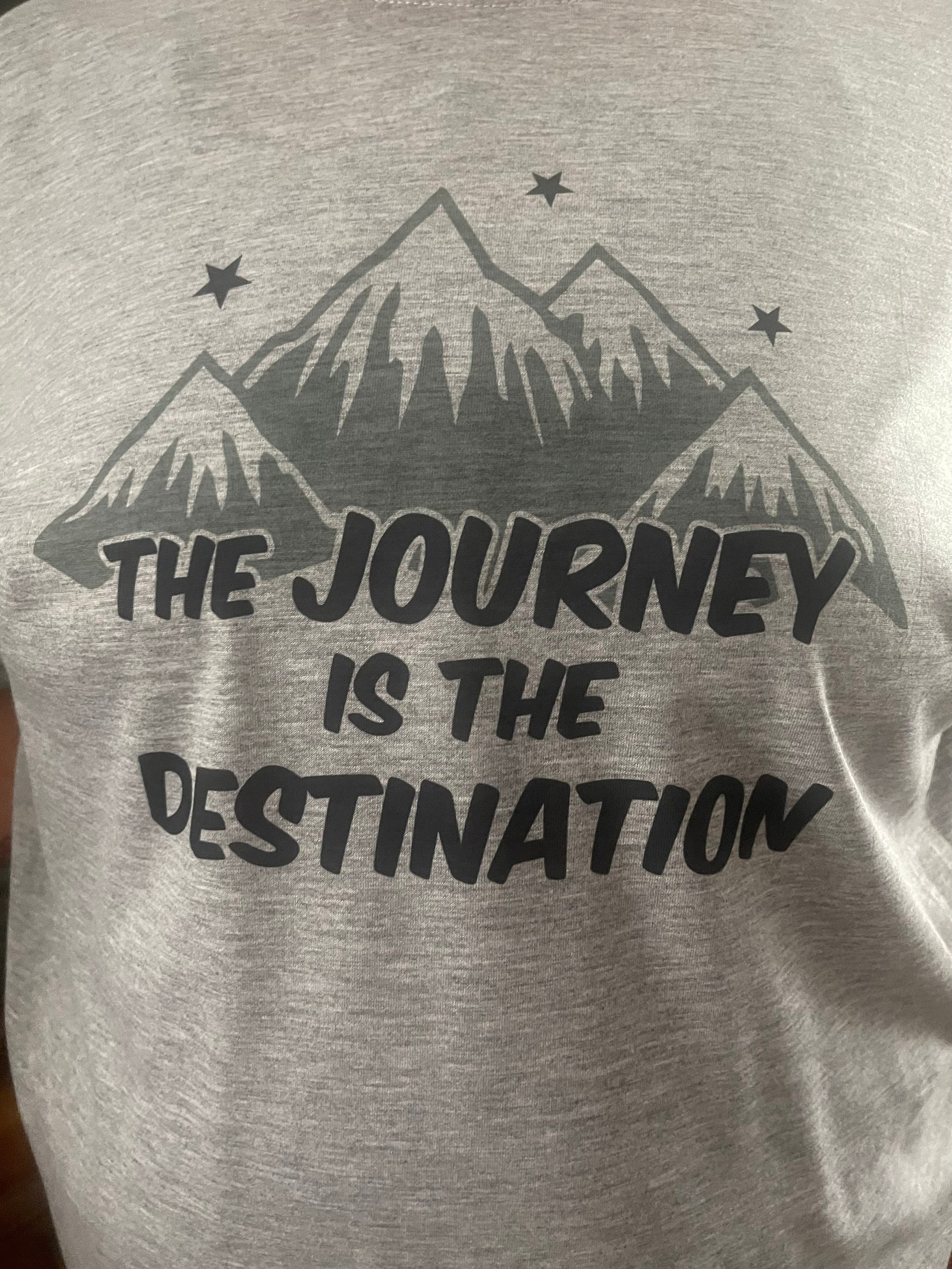 The Journey is the Destination Motivational Shirt | Etsy