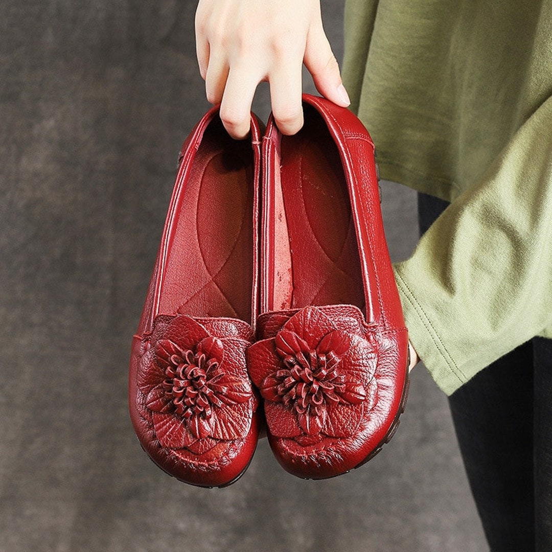 Oxford Shoes for Women Spring Flats 2021 New Arrival Red/black Etsy