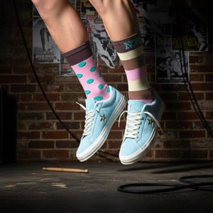 NOFX inspired Punk Rock Socks, So Long and Thanks for All the Shoes, Skate Punk Fan Gift, Vintage Band Merch Apparel, Punk Rock Accessories