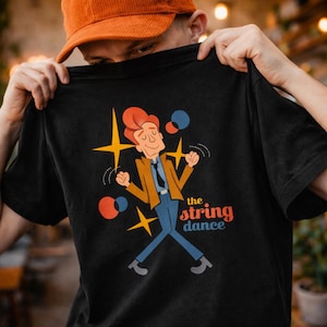 Conan O'Brien Shirt, The String Dance Tee, Funny Late Night Comedy Gift, Team Coco Fan Apparel, Vintage Style Humor T-Shirt, Comedy Legend