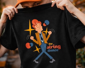 Camiseta de Conan O'Brien, camiseta de The String Dance, regalo divertido de comedia nocturna, ropa para fans del equipo Coco, camiseta humorística vintage, leyenda de la comedia