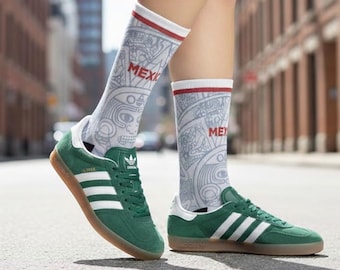 Mexico voetbalsokken, retro jersey ontwerp 1998, cadeau fan WK 2026, El Tri voetbaluitrusting, vintage kleding Mexicaans elftal