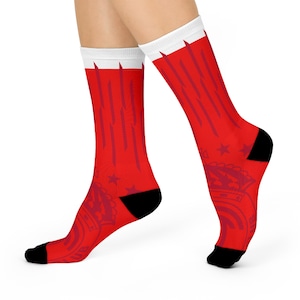 Deportivo Toluca Futbol Club Socks  Inspired by the diablos rojos 2025 Semifinal Kit