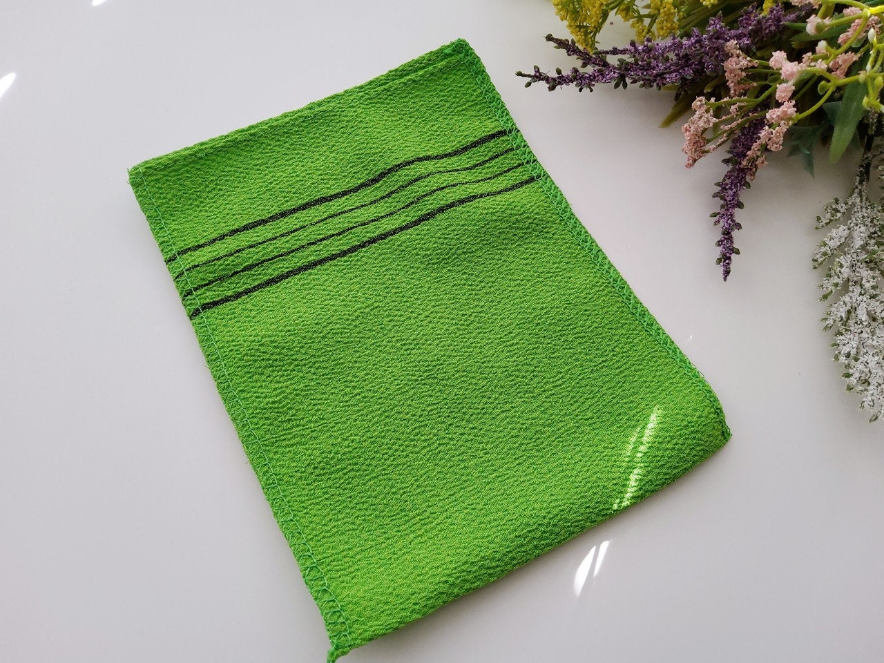 3pc Korean Italy Towel, Korean Exfoliating Mitt Bulk, Loofah Scrub